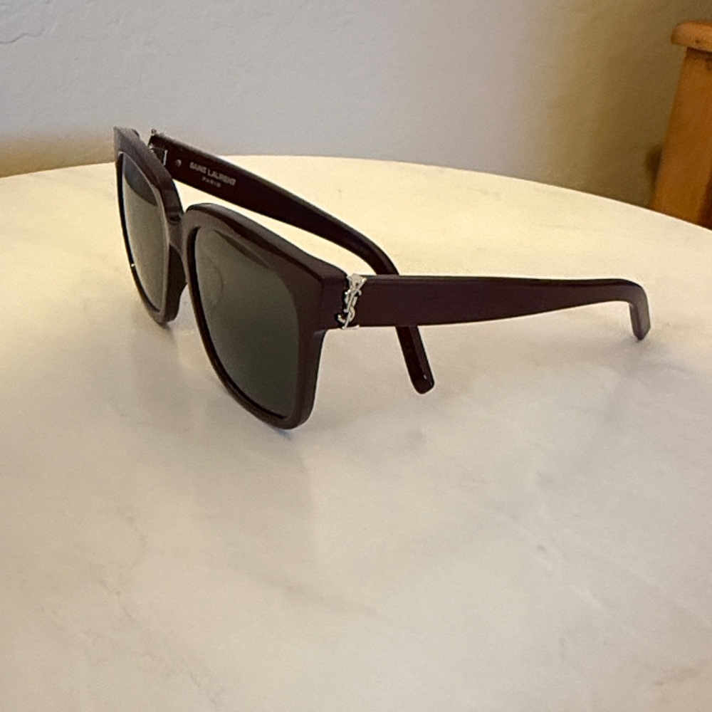 Saint Laurent Burgundy Sunglasses